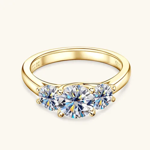 Sterling silver 925 moissanite rings