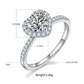 Sterling silver 925 moissanite rings