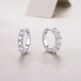 Sterling silver 925 moissanite earrings