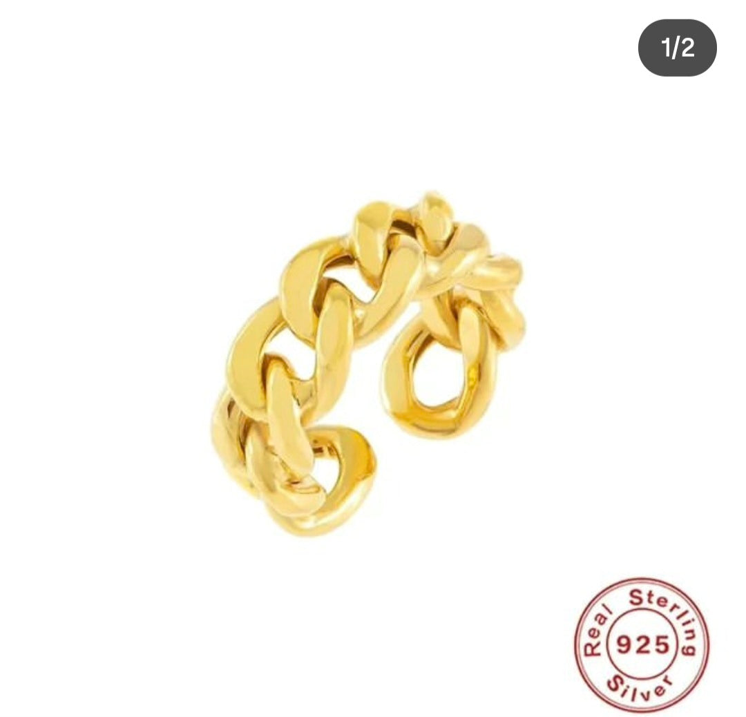 Sterling silver 925 open ring