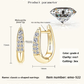 Sterling silver moissanite earrings