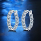 Sterling silver 925 moissanite earrings