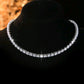 Sterling silver 925 moissanite tennis necklace