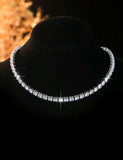 Sterling silver 925 moissanite tennis necklace