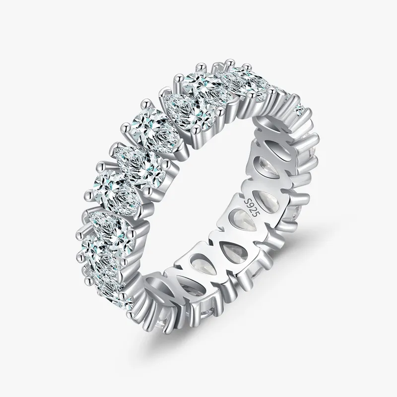 Sterling silver 925 zircon wedding ring