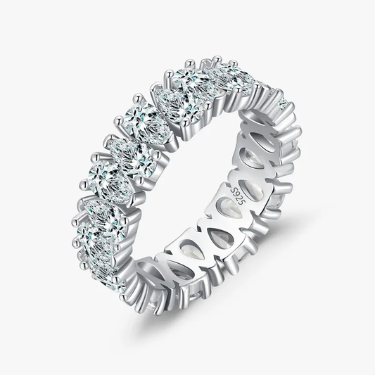 Sterling silver 925 zircon wedding ring