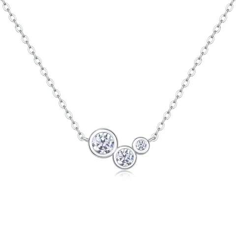 Sterling silver 925 moissanite necklace