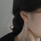 Sterling silver 925 moissanite earrings