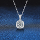 Sterling silver moissanite necklace
