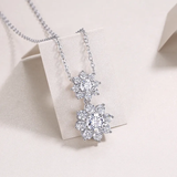 Sterling silver moissanite necklaces