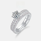 Sterling silver 925 moissanite wedding ring
