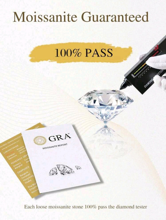 Sterling silver 925 moissanite rings