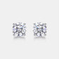 Sterling silver 925 moissanite earrings
