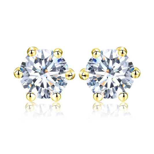Sterling silver 925 moissanite earrings