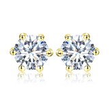 Sterling silver 925 moissanite earrings