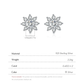 Sterling silver 925 moissanite earrings