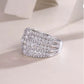 Sterling silver moissanite rings