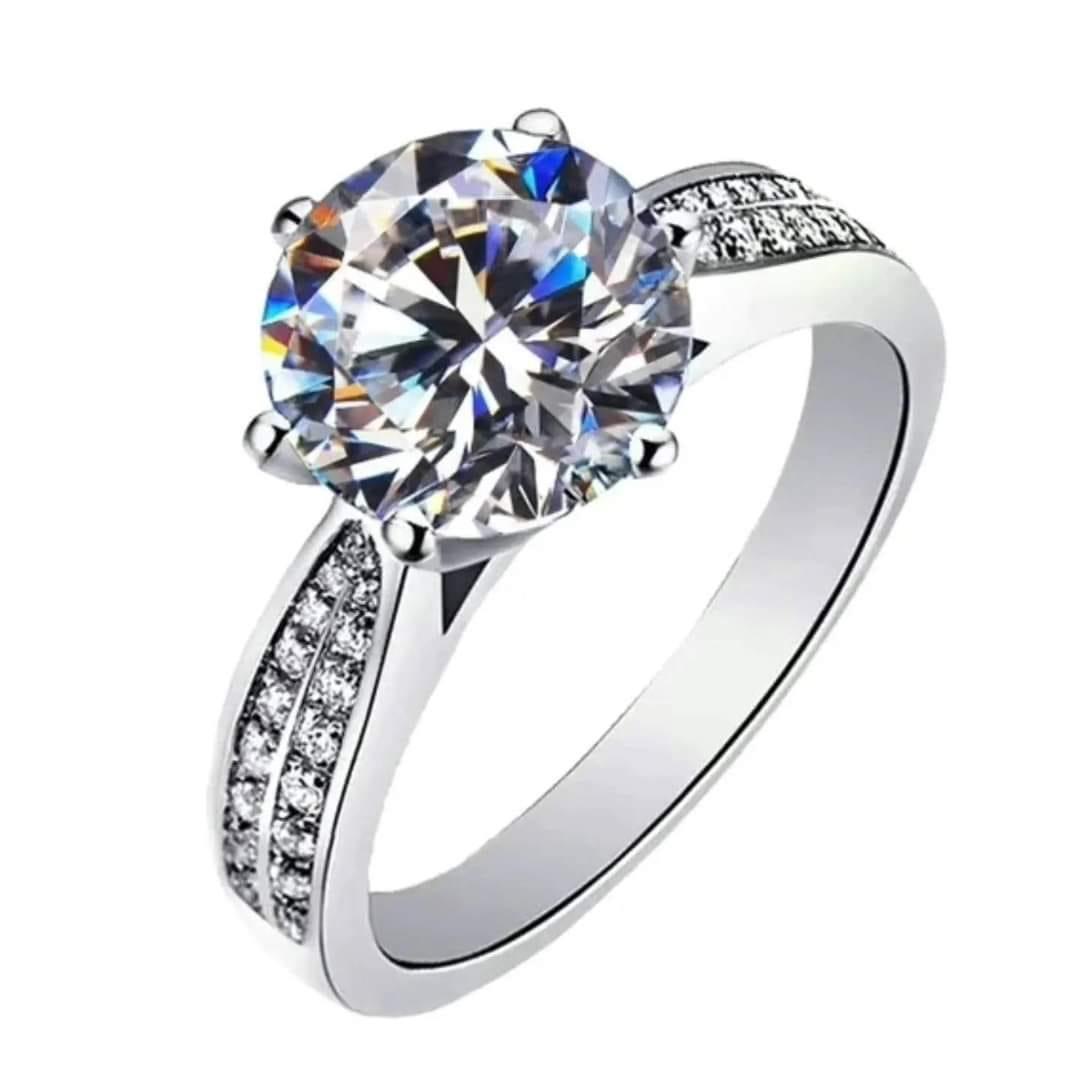 Sterling silver 925 moissanite rings