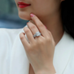Sterling silver 925 moissanite wedding ring