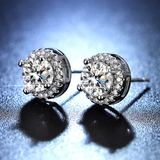 Sterling silver 925 moissanite earrings