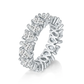 Sterling silver 925 moissanite wedding ring