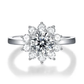 Sterling silver moissanite rings