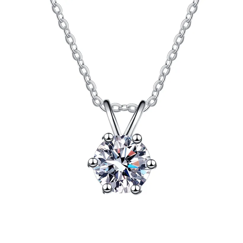 Sterling silver 925 moissanite necklace