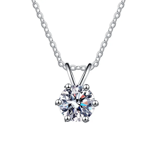 Sterling silver 925 moissanite necklace