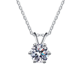 Sterling silver 925 moissanite necklace
