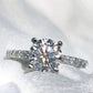 Sterling silver 925 moissanite rings