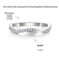 Sterling silver 925 moissanite wedding ring