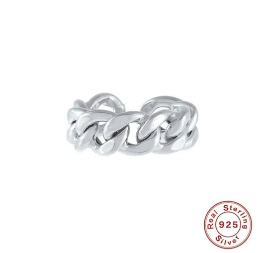 Sterling silver 925 open ring